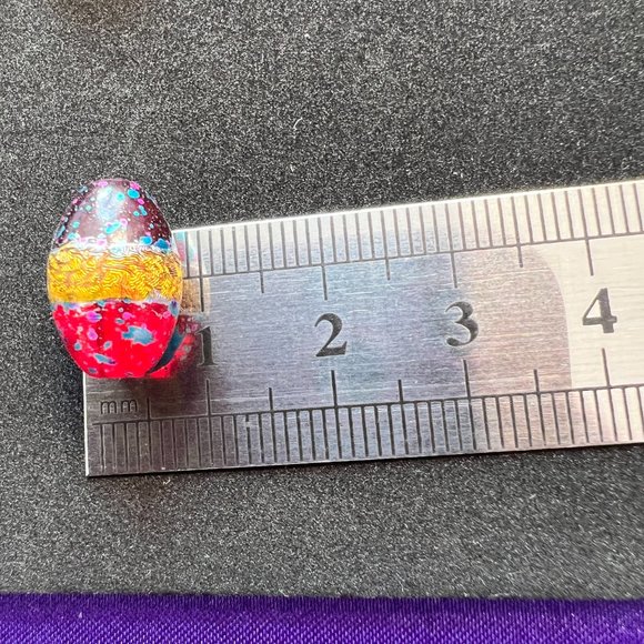 NWOT📌 80 Glass Beads Oval Hand Painted  for Jewelry Making - Craft - Creative - Picture 10 of 16